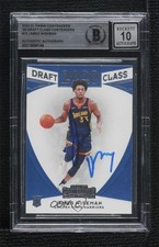 BAS 2020 Panini Contenders Draft Class James Wiseman #15 BGS Authentic Auto ow6