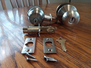 Schlage- Lock System - Complete Entry- B-60 Deadbolt & Plymouth Style-...