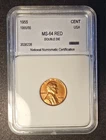 1955/55 1C Double Die Uncirculated Error RED!!!!