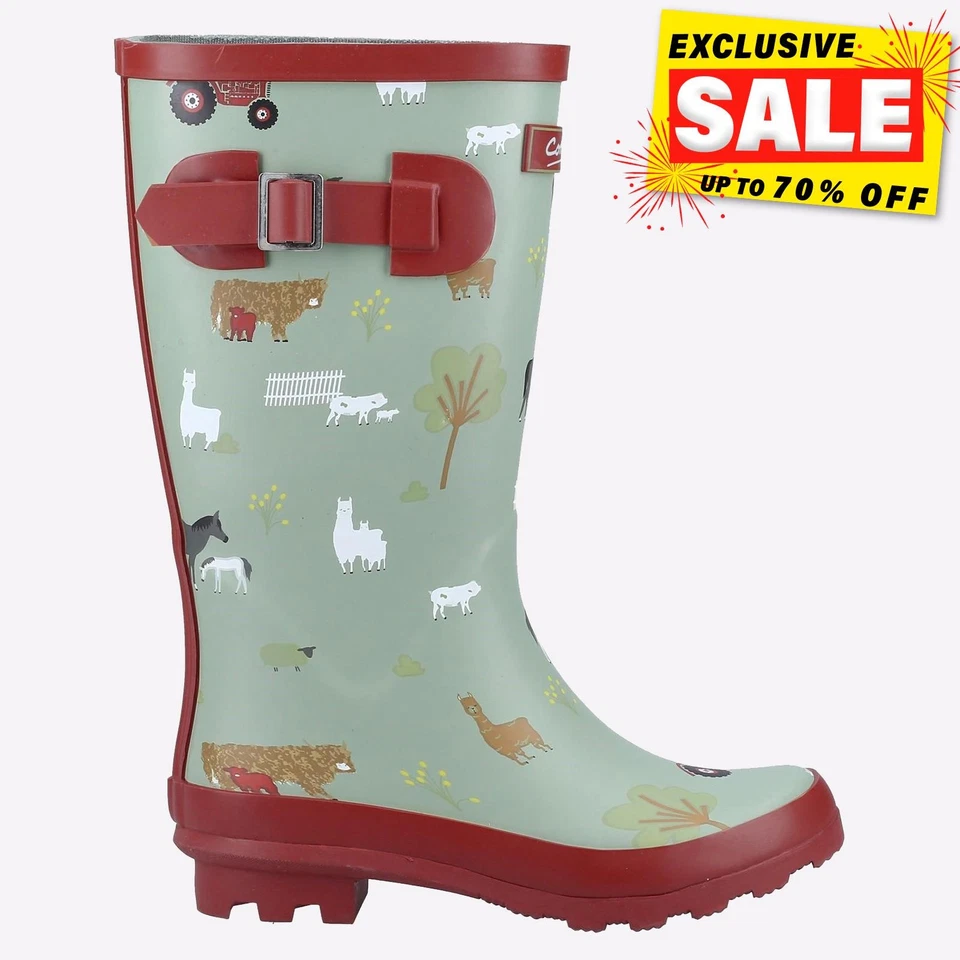 Cotswold Farmyard MEMORY FOAM Junior Children's Wellington Boots