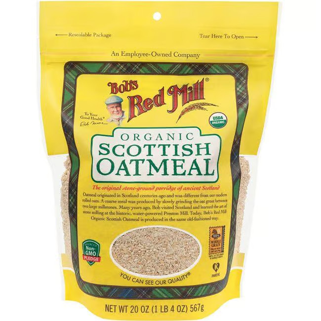 Овсяная каша Bobs Red Mill Organic Scottish Oatmeal 20 унций