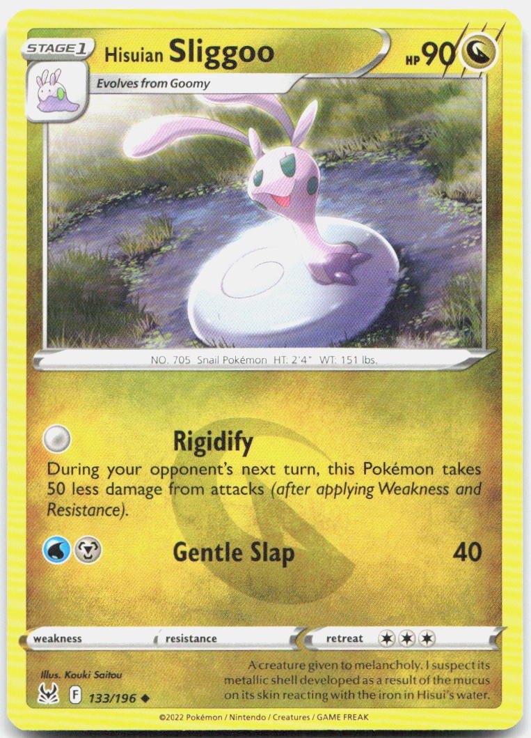Hisuian Sliggoo 133/196 Uncommon Lost Origin Pokemon Near Mint