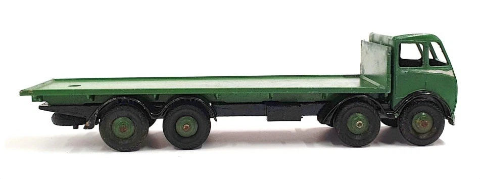 Dinky Supertoys 19 cm de largo original diecast 502 - camión plano Foden - verde Foto 3 de 4