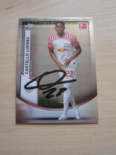 Castello Lukeba Autogramm signed Tradingcard TC Topps Chrome "RB Leipzig 22/23"