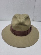 Vtg Authentic Official INDIANA JONES FEDORA Safari Canvas Hat Med Made In USA