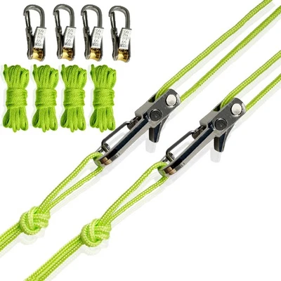 Seilspannwerkzeug & Spanner: Einziehbares Seil mit Aluschnalle für Outdoor - Bild 1 von 4