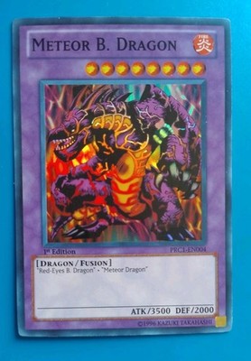 Near Mint Yugioh Meteor B. Dragon PRC1-EN004 Super Rare 1st Edition