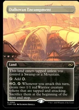 1x Dalkovan Encampment (Borderless) - Tarkir: Dragonstorm - NM  -  MTG