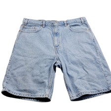 Vintage Levi  s 505 Denim Shorts Mens 38 Dad Light Wash