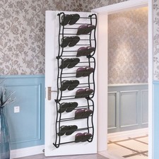 36 Pair Shoe Hook Over The Door Hanging Shelf Rack Holder Storage Organiser