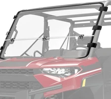 KEMIMOTO Flip Windshield Compatible with Ranger 1000, 2-IN-1 Fold Down clear 