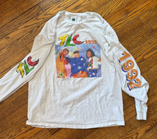 Vintage 1992 TLC Cross Colours Long Sleeve Shirt Size L