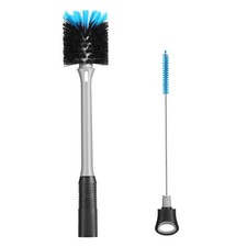 2-in-1 Bottle Brush with Straw Brush, Long Handle Water Bottle Scrubbing Brus...