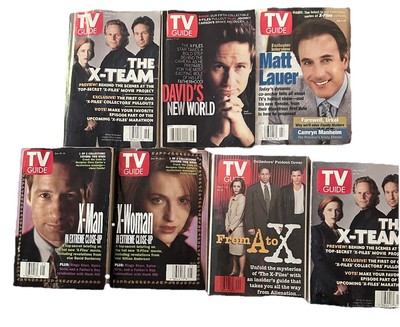 X-Files TV Guide Collectors Set 7 Issues