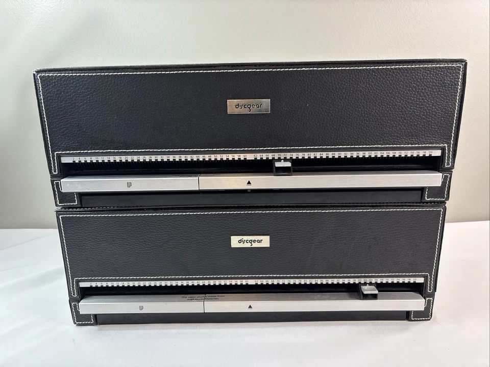 Estuche de almacenamiento Discgear Selector 120HD CD DVD BluRay negro imitación cuero usado en excelente estado 2 unidades Foto 3 de 4