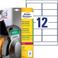 Avery Zweckform Ultra Resistente Folien Etiketten 99,1 X 42,3 Mm 120 Etiketten