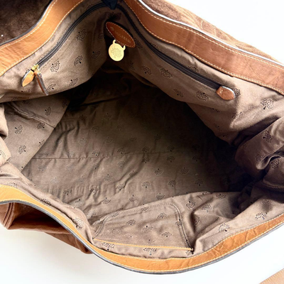 Mulberry Alexa Large Brown Leather 2Way Satchel Travel Bag