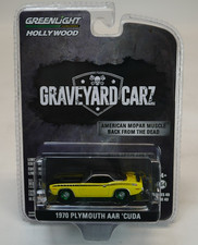 Greenlight 1/64 Graveyard Carz 1970 Plymouth AAR Cuda Yellow CHASE