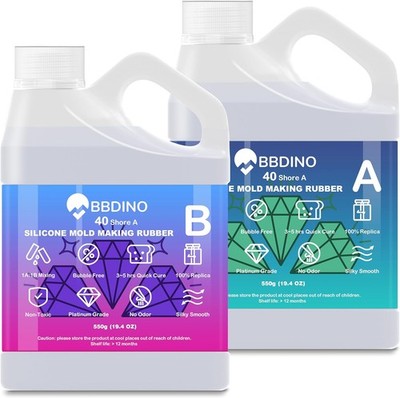 Silicone Mold Making Kit 40A High Hardness Liquid Platinum Silicone Rubber