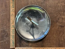 VINTAGE KROMEX MCM CHROME SERVING TRAY W/ GOLD HANDLE Or Key Drop Tray