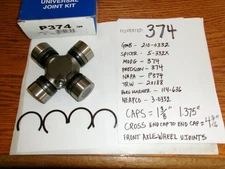 FEDERATED 374 FRONT WHEEL U-JOINT~ 1 TON  PLUS ~ 4X4 F350-F550, K3500,W300, W350