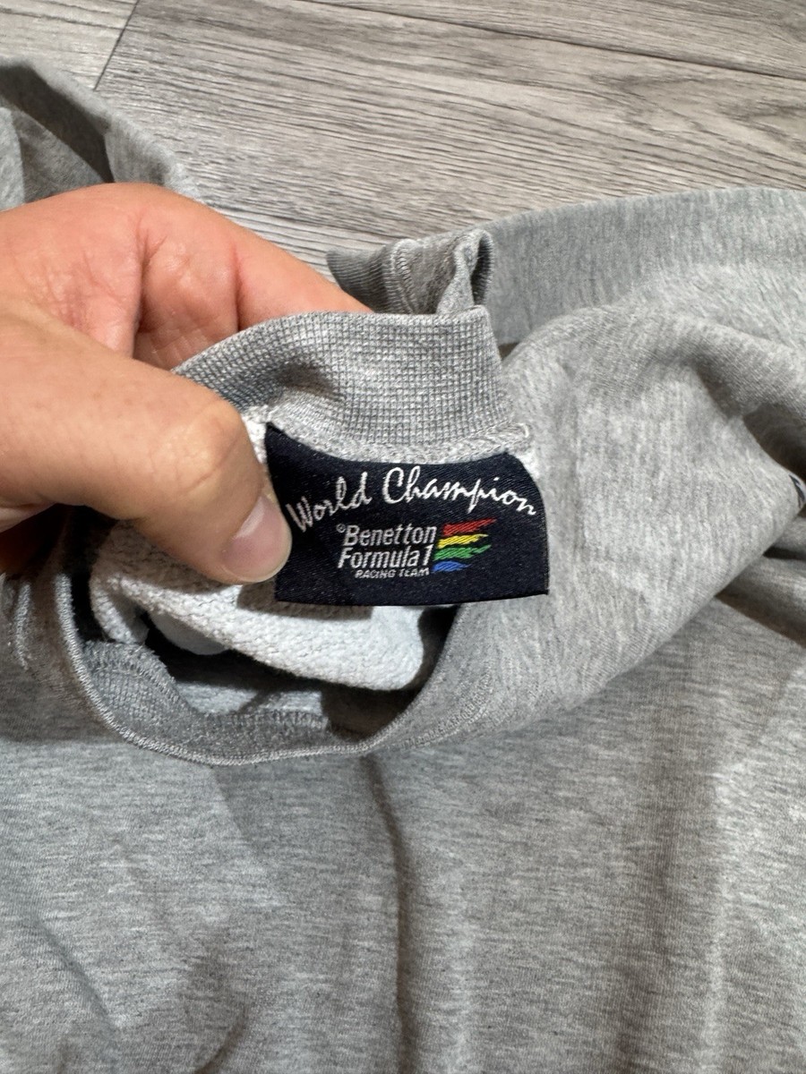 Vintage 1990's Benetton Racing Team Formula 1 Crewneck Sweatshirt
