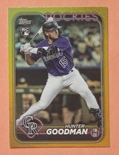 Hunter Goodman 2024 Topps Gold Foil Rookie RC Card #432. rookie card picture