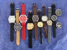 11 Chronograph Fashion Watches See Video & Pictures All Have New Batteries