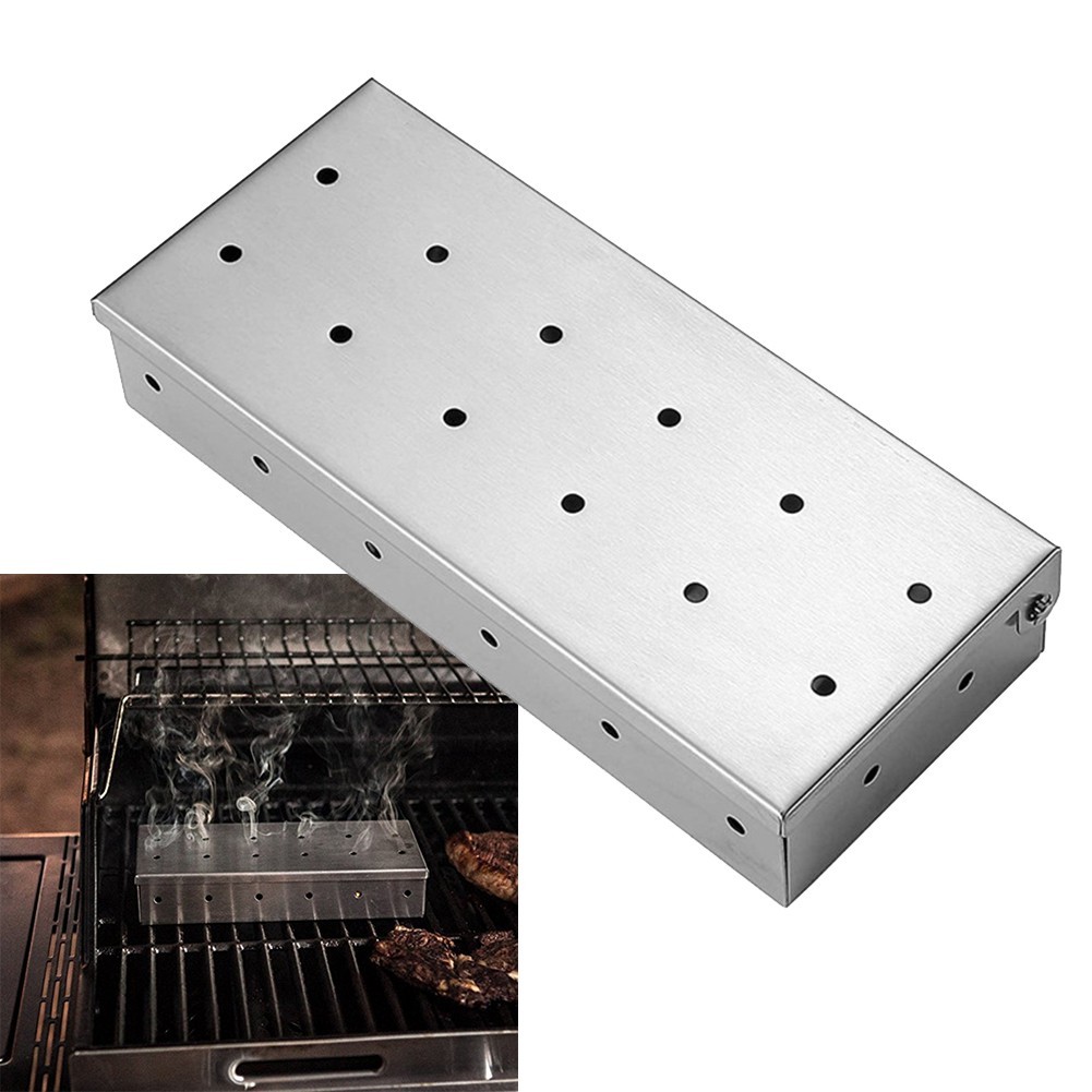 Herramientas de barbacoa BBQ caja de humo al aire libre mejora el sabor para via