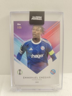 Topps Total Football 25/26 Emmanuel Emegha Base /25 Purple Strasbourg