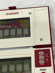 1985 Nintendo Game&Watch BLACK JACK Multi Screen NICE Clean!! working Condition