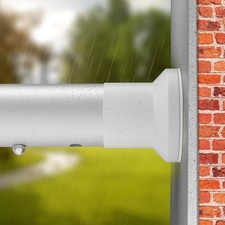 Heavy Duty Tension Curtain Rod No Drilling, 43-83 Inch Adjustable Matte White