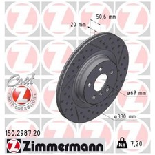 Zimmermann Scheibenbremse hinten rechts 34206889358 26042581