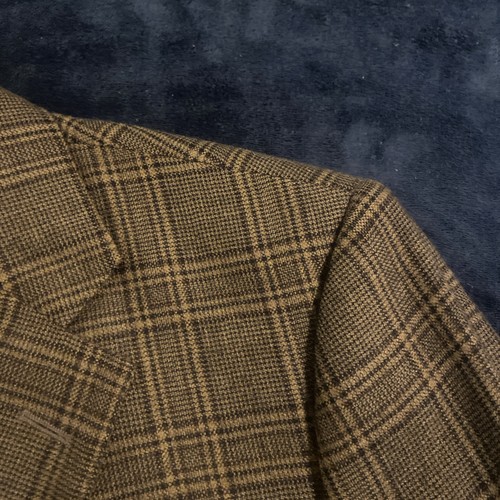 Napoli di Nordstrom Sport Mantel Loro Piana 100% Kaschmir Herren 50 R braun kariert, - Bild 3 von 24