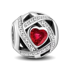 Bead Charm Anhänger  Herz  925 Silber passen...