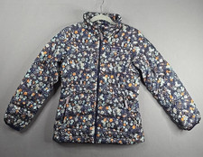 Patagonia Girls Down Sweater Puffer Jacket Blue Floral Print Sz L 12