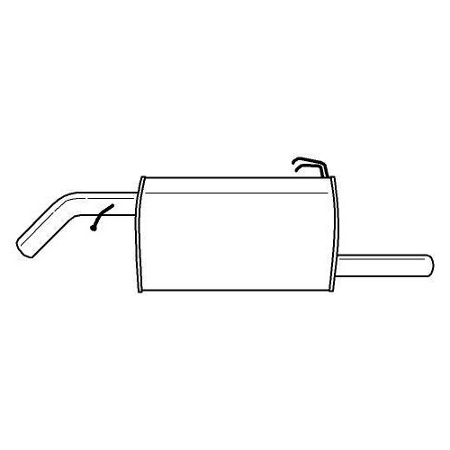 Silencieux arrière Sigam 37638 haute durabilité en acier pour Mitsubishi