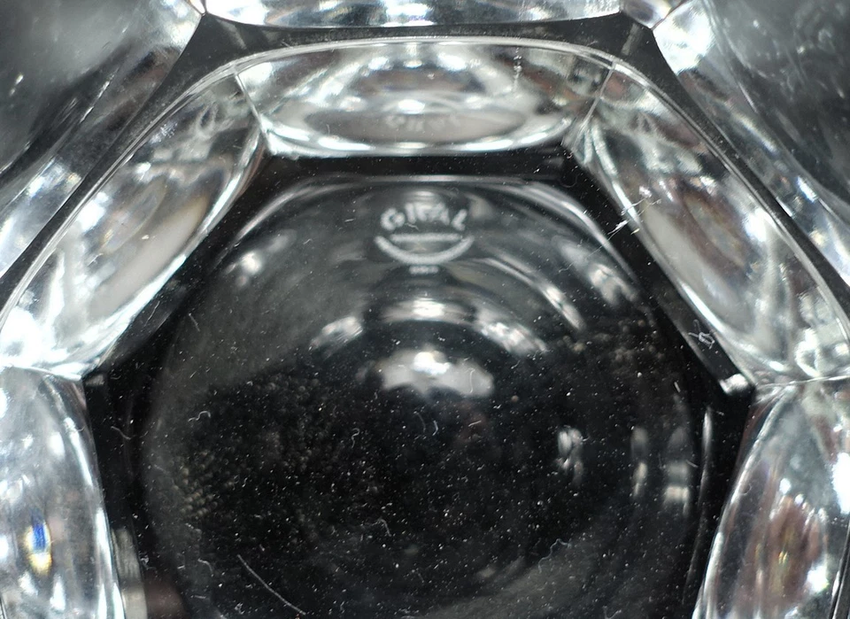 6 Wassergläser geschliffen Gral Glas Höhe 10cm - Bild 4 von 4