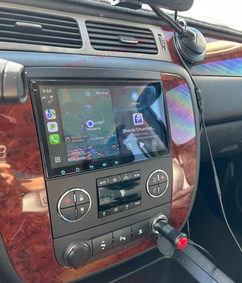 For 2007-2014 GMC Yukon XL 1500/2500 Apple CarPlay Android Radio Stereo DSP AHD - Image 2 of 4