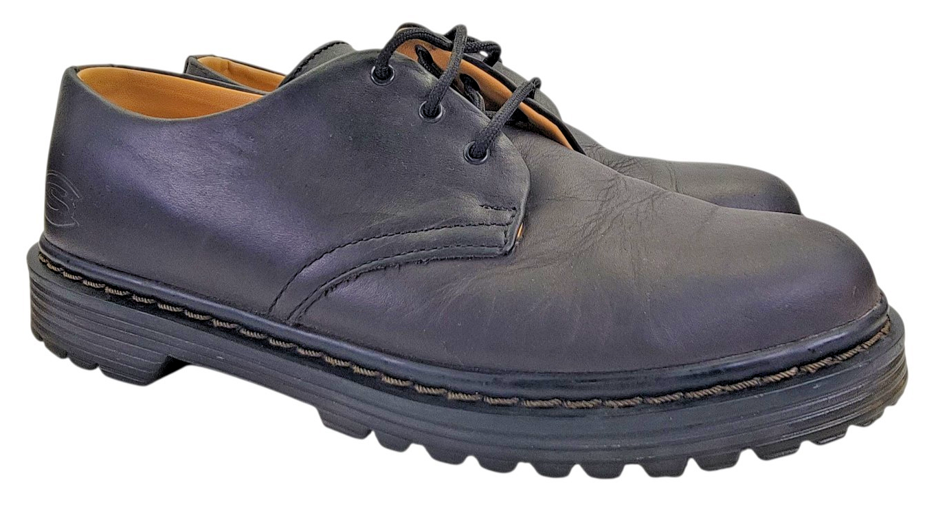 SAOLA Scarpe Skechers da uomo taglia 10 5 Y2K suola grossa Oxford in pelle stringate nere pesanti