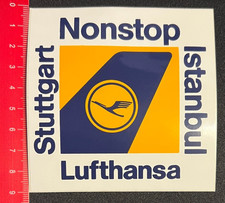 Lufthansa Stuttgart Istanbul Nonstop - Aufkleber Sticker /010617121
