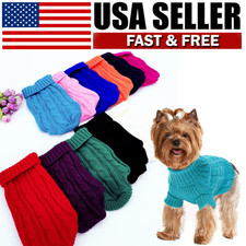 Winter Warm Clothes Cozy Knit Dog Sweater for Small Medium Pets Puppy