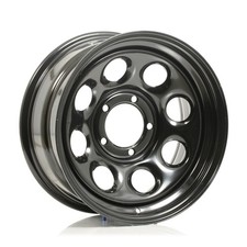Cragar Soft 8 Black Steel Wheels 17x8 5x5.5 Bc Set Of 2