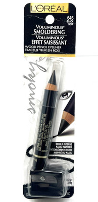 Loreal Voluminous Smoldering Wood Pencil Eyeliner 0.087 oz Sealed 645 - Black
