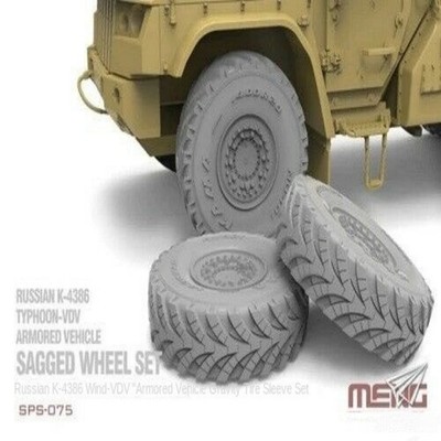 Meng Model SPS-075 1/35 Russian K-4386 Typhoon-VDV Sagged Wheel Set