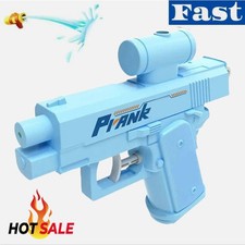 Prank Two Way WaterGun Prank SquirtGun Can Spray from Front and -Back Blue