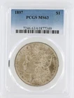 1897 Morgan Silver Dollar PCGS MS63 S$1 Philadelphia Minted No Reserve