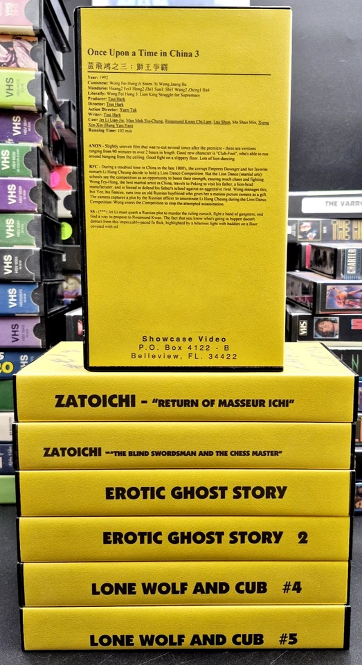 Lot of 7 Asian Action Cinema VHS Showcase Video See Description for Titles VG+ - Image 2 of 4