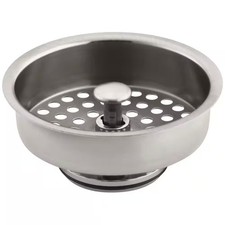 KOHLER Duostrainer 3.5 in. Basket Strainer Vibrant Stainless K-8803-VS