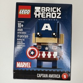 LEGO BrickHeadz 41589 Captain America #5 Marvel 79pcs 2017 Retired New Sealed